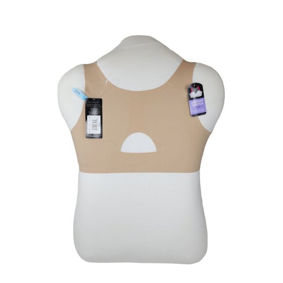 Bali One Smooth Underwire Bra U Posture Boost 40C EverSmooth Back DF3450 Beige - Picture 8 of 10